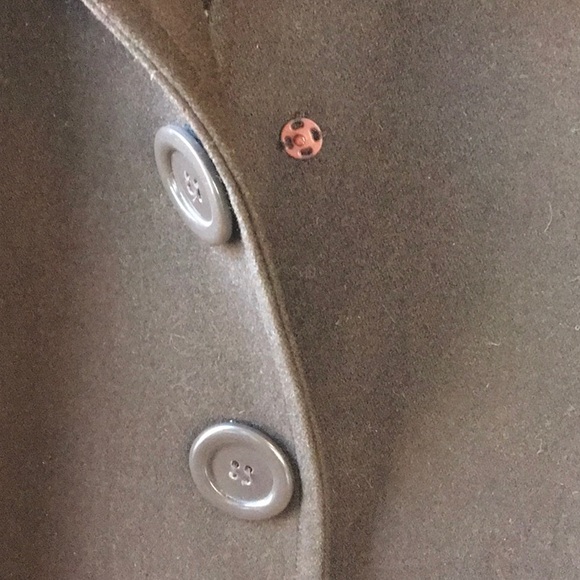 Tulle Brown Wool Blend Coat sz S - Picture 5 of 16